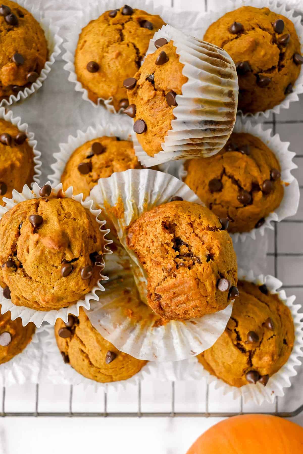 healthy pumpkin muffins with protein