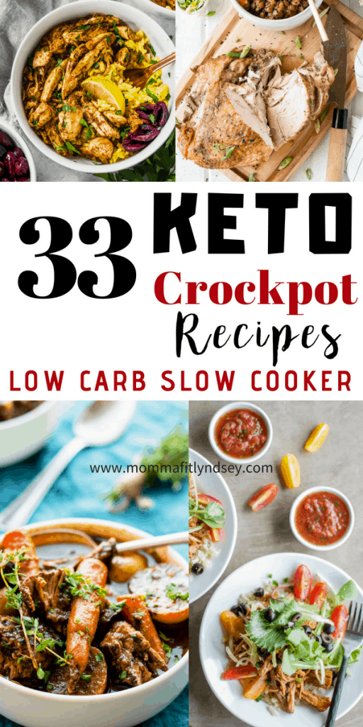 33 keto crockpot recipes that are low carb. Keto crock pots Meals including chicken, pork chops, chili, soup, crack chicken, meatballs, beef and more!