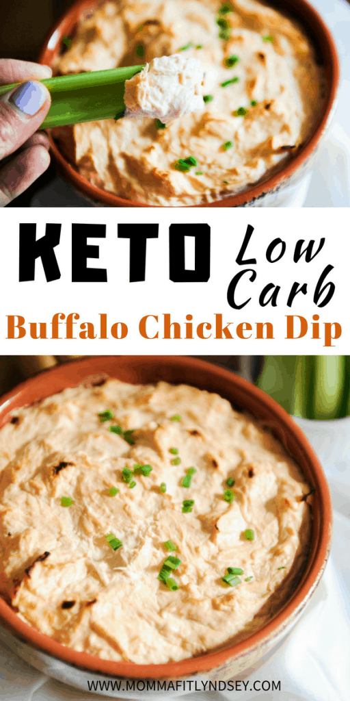 Keto Buffalo Chicken Dip Appetizer Recipe - Momma Fit Lyndsey