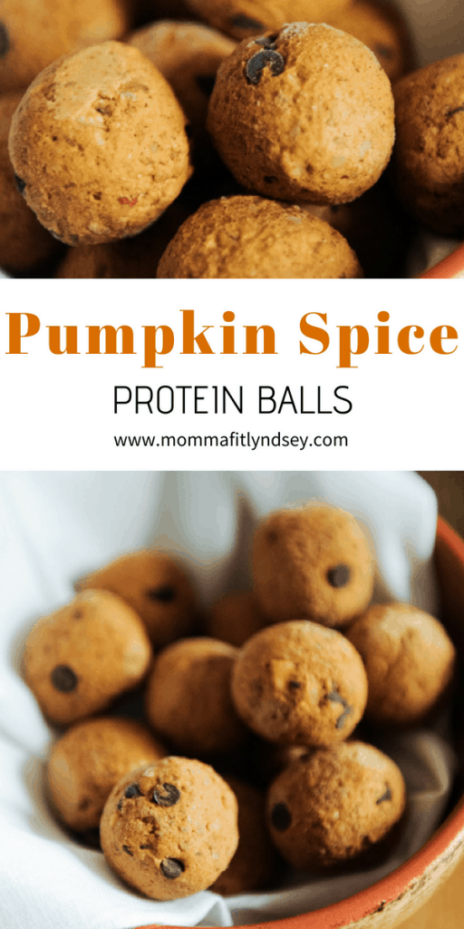 pumpkin spice protein bites for healthy fall snack
