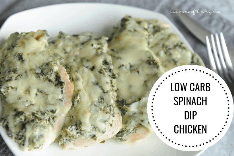 low carb dinner recipe that is easy and kid friendly - spinach dip chicken is the perfect keto friendly dinner recipe