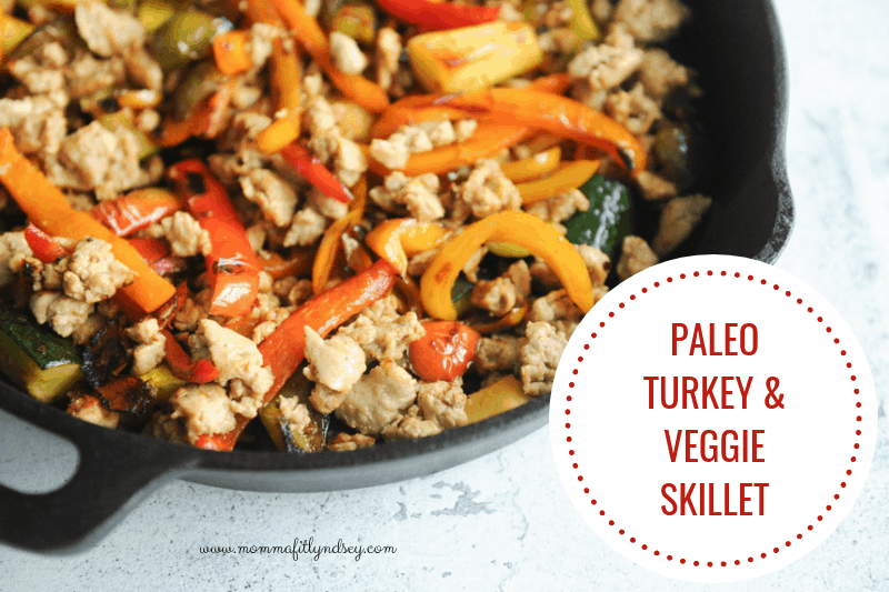turkey veggie skillet recipe for an easy weeknight paleo dinner