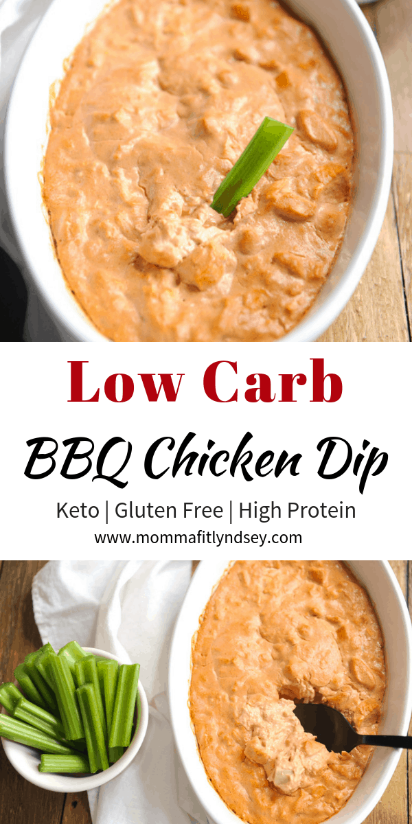 low carb bbq chicken dip is an easy keto appetizer and dips for parties that are low carb and simple to cook