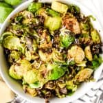 bowl of crispy brussel sprouts