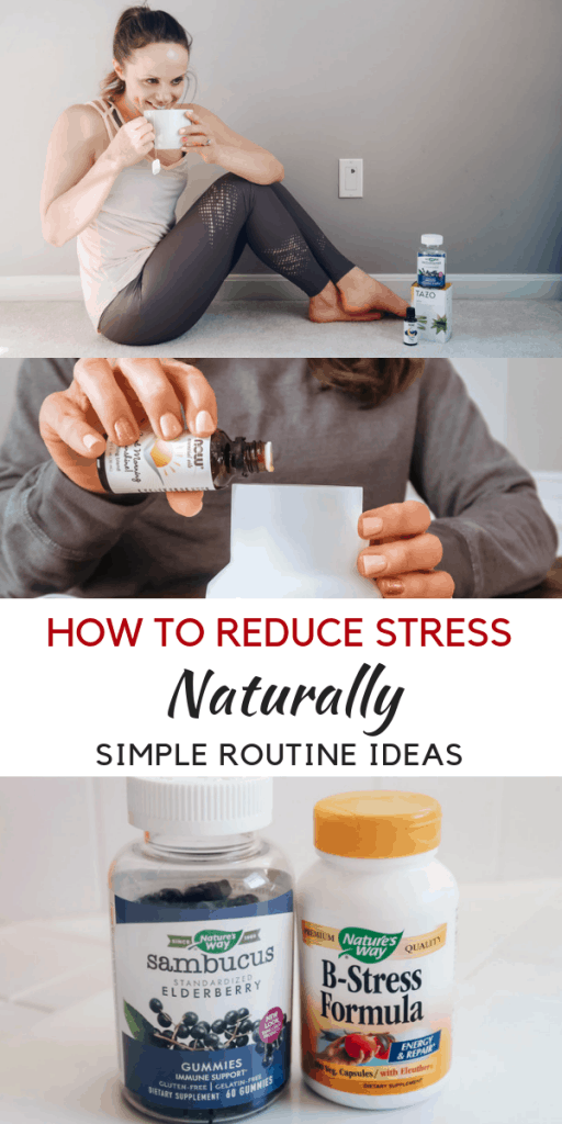Looking to reduce stress naturally? healthy Lifestyle Blogger Momma Fit lyndsey is sharing her routine for how to reduce stress