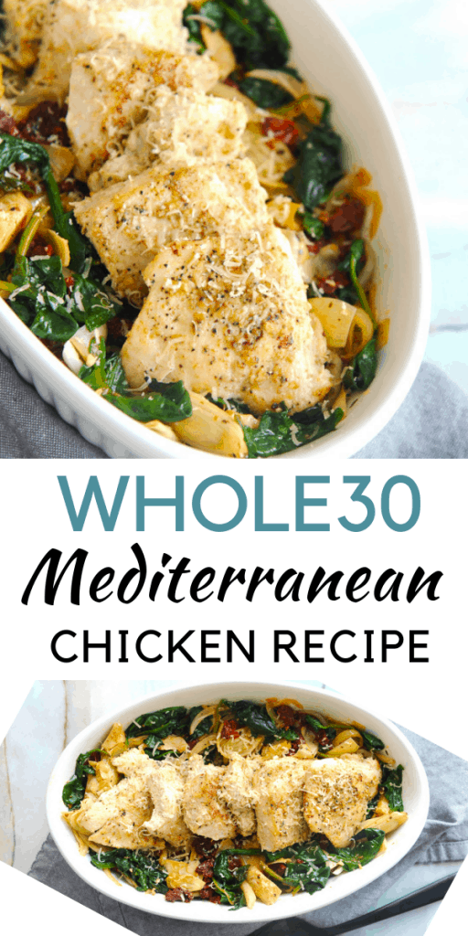 Looking for a whole30 chicken recipe? healthy Lifestyle Blogger Momma Fit lyndsey is sharing one of her favorite easy whole30 chicken dinner recipes