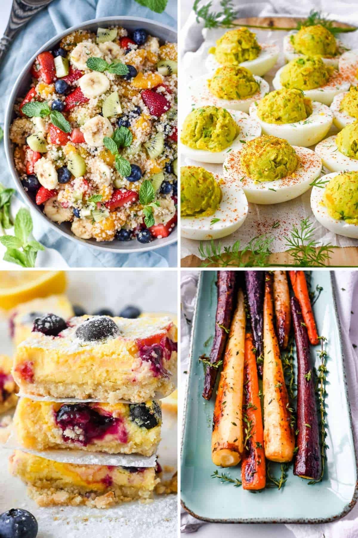 collection of healthy easter brunch recipes