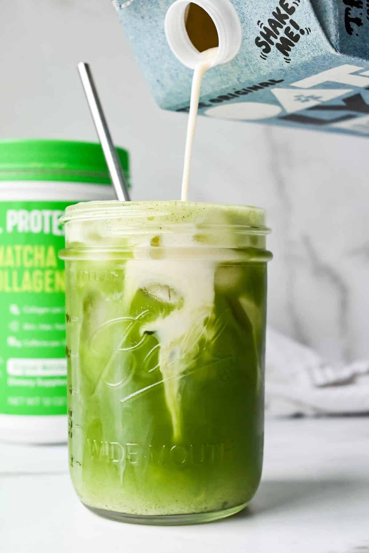 Easy Iced Matcha Latte - Our Love Language is Food