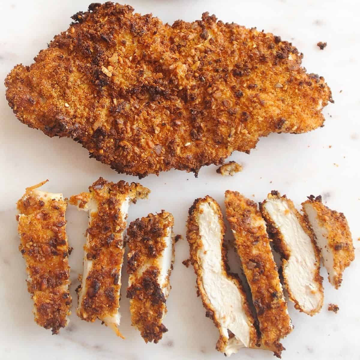 air fryer chicken breast breaded buttermilk