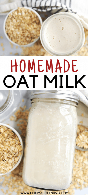 homemade oat milk recipe. how to make diy oat milk for a smoothie, latte, creamer, ice cream, or chia pudding