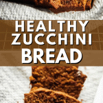 Healthy moist zucchini bread recipe with chocolate chips. Easy to make healthy zucchini bread
