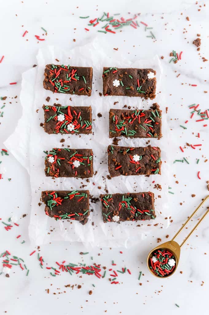 gingerbread energy bars with protein