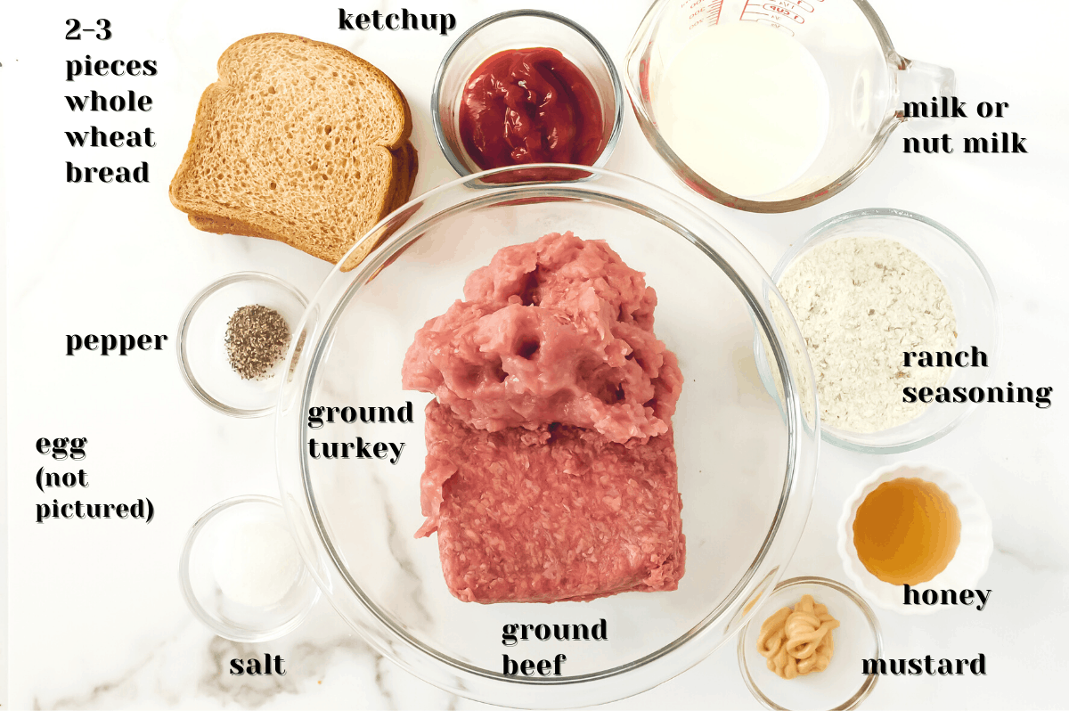 ingredients for making homemade meatloaf