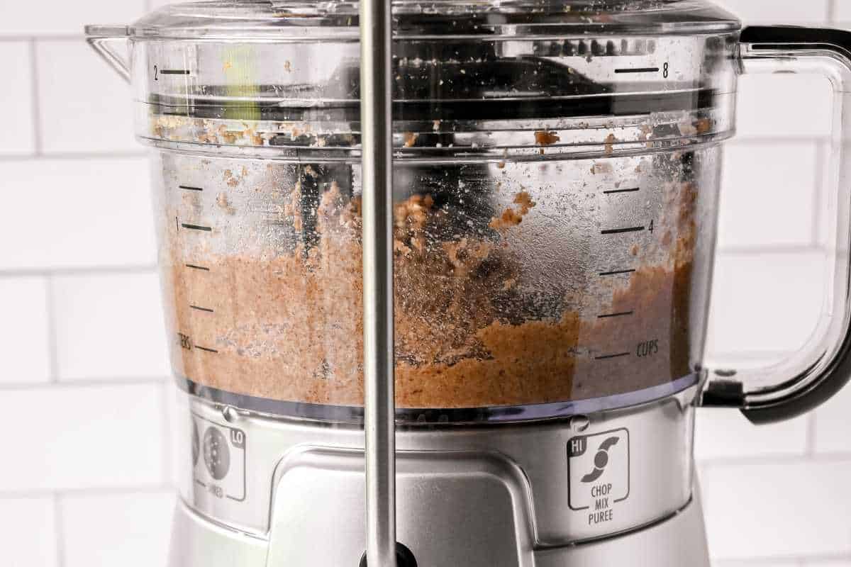 dutch crumble ingredients in a food processor.